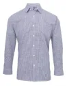 CAMISA MEN'S LONG SLEEVE GINGHAM MICROCHECK SHIRT PREMIER PR220