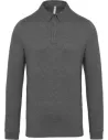 POLO MEN'S LONG SLEEVE JERSEY POLO SHIRT KARIBAN K264
