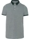 POLO MEN'S TWO-TONE MARL POLO SHIRT KARIBAN K266