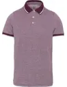POLO MEN'S TWO-TONE MARL POLO SHIRT KARIBAN K266