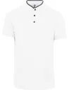 POLO MEN'S SHORT SLEEVE POLO SHIRT WITH MANDARIN COLLAR KARIBAN K223