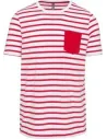 CAMISETA STRIPED SHORT SLEEVE SAILOR T-SHIRT WITH POCKET KARIBAN K378