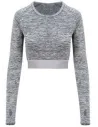 CAMISETA GIRLIE LONG SLEEVE CROP T AWDIS JC039