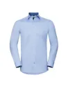 CAMISA MEN ´S LONG SLEEVE TAILORED CONTRAST HERRINGBONE SHIRT RUSSELL R964M0