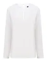 BLUSA LADIES' PLEAT FRONT LONG SLEEVED BLOUSE HENBURY H598