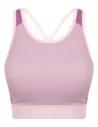 TOP LADIES SEAMLESS PANELLED CROP TOP TOMBO TL351