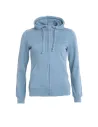 SUDADERA CON CAPUCHA BASIC HOODY FULL ZIP LADIES CLIQUE 021035