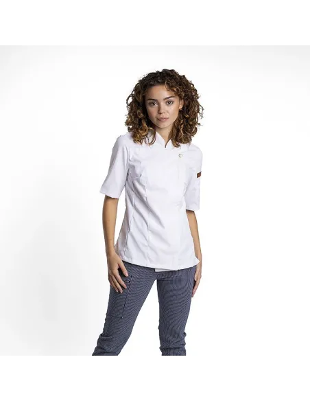 CHAQUETA COCINA MUJER SORBETE COSIDO LENTO CC1465C D36