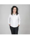 BLUSA MUJER BOTÓN OCULTO M/LARGA BLANCA GARYS 248100
