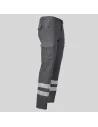 PANTALÓN UNISEX MULTIBOLSILLOS ELÁSTICO GAMO 2 BANDAS REFLECTANTES GARYS 7501BR