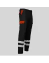 PANTALÓN UNISEX MULTIBOLSILLOS ELÁSTICO GAMO COMBINADO + 2 BANDAS REFLECTANTES GARYS 7501CB