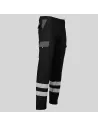 PANTALÓN UNISEX MULTIBOLSILLOS ELÁSTICO GAMO COMBINADO + 2 BANDAS REFLECTANTES GARYS 7501CB