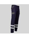 PANTALÓN UNISEX MULTIBOLSILLOS ELÁSTICO GAMO COMBINADO + 2 BANDAS REFLECTANTES GARYS 7501CB