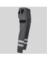 PANTALÓN UNISEX MULTIBOLSILLOS ELÁSTICO GAMO COMBINADO + 2 BANDAS REFLECTANTES GARYS 7501CB