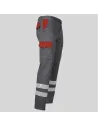 PANTALÓN UNISEX MULTIBOLSILLOS ELÁSTICO GAMO COMBINADO + 2 BANDAS REFLECTANTES GARYS 7501CB