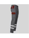 PANTALÓN UNISEX MULTIBOLSILLOS ELÁSTICO GAMO COMBINADO + 2 BANDAS REFLECTANTES GARYS 7501CB