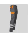 PANTALÓN UNISEX MULTIBOLSILLOS ELÁSTICO GAMO COMBINADO + 2 BANDAS REFLECTANTES GARYS 7501CB