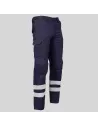 PANTALÓN UNISEX MULTIBOLSILLOS ELÁSTICO ARCE 2 BANDAS REFLECTANTES GARYS 7502BR