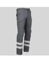 PANTALÓN UNISEX MULTIBOLSILLOS ELÁSTICO ARCE 2 BANDAS REFLECTANTES GARYS 7502BR