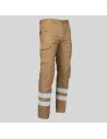 PANTALÓN UNISEX MULTIBOLSILLOS ELÁSTICO ARCE 2 BANDAS REFLECTANTES GARYS 7502BR