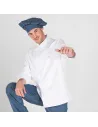 CHAQUETA COCINA UNISEX BOTÓN FORRADO M/L BLANCA GARYS 907000