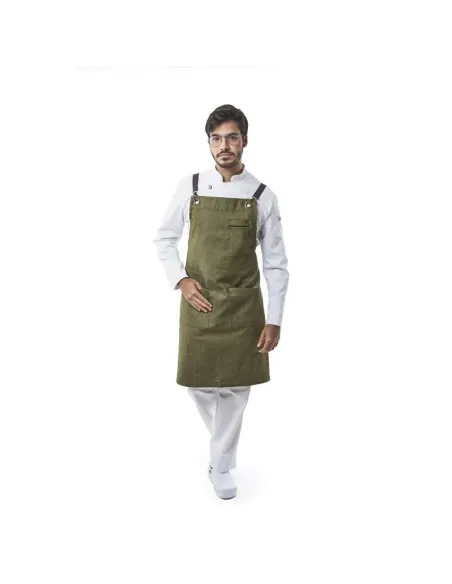 DELANTAL CON PETO LAUREL UNISEX COSIDO LENTO CC1983B 28