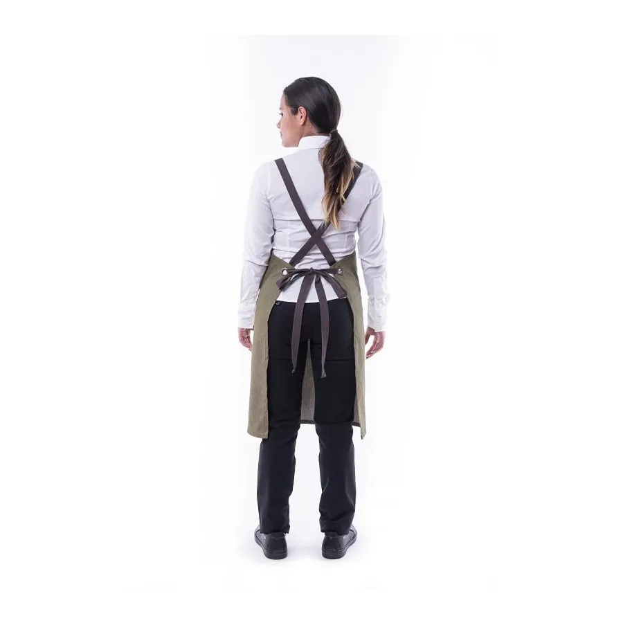 DELANTAL CON PETO LAUREL UNISEX COSIDO LENTO CC1983B 28