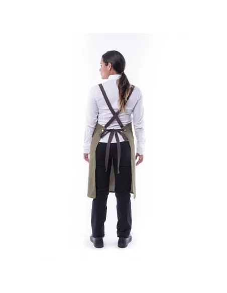 DELANTAL CON PETO LAUREL UNISEX COSIDO LENTO CC1983B 28