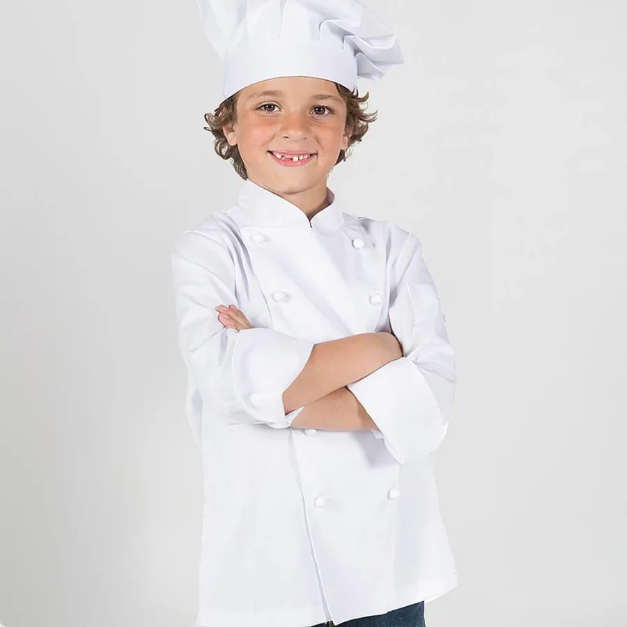 CHAQUETA COCINERO INFANTIL BLANCA GARYS 950100