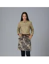 DELANTAL CORTO ESTAMPADO FLORES 50X74 CM GARYS 100043