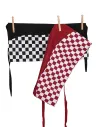 DELANTAL CORTO CON BOLSILLO ESTAMPADO 30X60 CM GARYS 120500