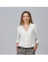 BLUSA MUJER CUELLO SOLAPA LAZO FLAVIA GARYS 240009