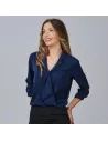 BLUSA MUJER CUELLO SOLAPA LAZO FLAVIA GARYS 240009