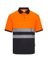 POLO POLIÉSTER RECICLADO BICOLOR MANGA CORTA CINTA SEGMENTADA VELILLA 305533