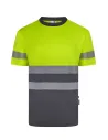 CAMISETA POLIÉSTER RECICLADO BICOLOR MANGA CORTA CINTA SEGMENTADA VELILLA 305633