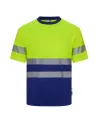 CAMISETA POLIÉSTER RECICLADO BICOLOR MANGA CORTA CINTA SEGMENTADA VELILLA 305633