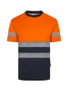 CAMISETA POLIÉSTER RECICLADO BICOLOR MANGA CORTA CINTA SEGMENTADA VELILLA 305633