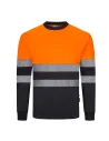 CAMISETA POLIÉSTER RECICLADO BICOLOR MANGA LARGA CINTA SEGMENTADA VELILLA 305635