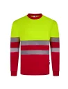 CAMISETA POLIÉSTER RECICLADO BICOLOR MANGA LARGA CINTA SEGMENTADA VELILLA 305635